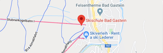 Karte mit Standort der Skischule